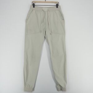 Lululemon ABC Jogger Pants Mens Medium Tall Gray Beige Stretch Warpstreme